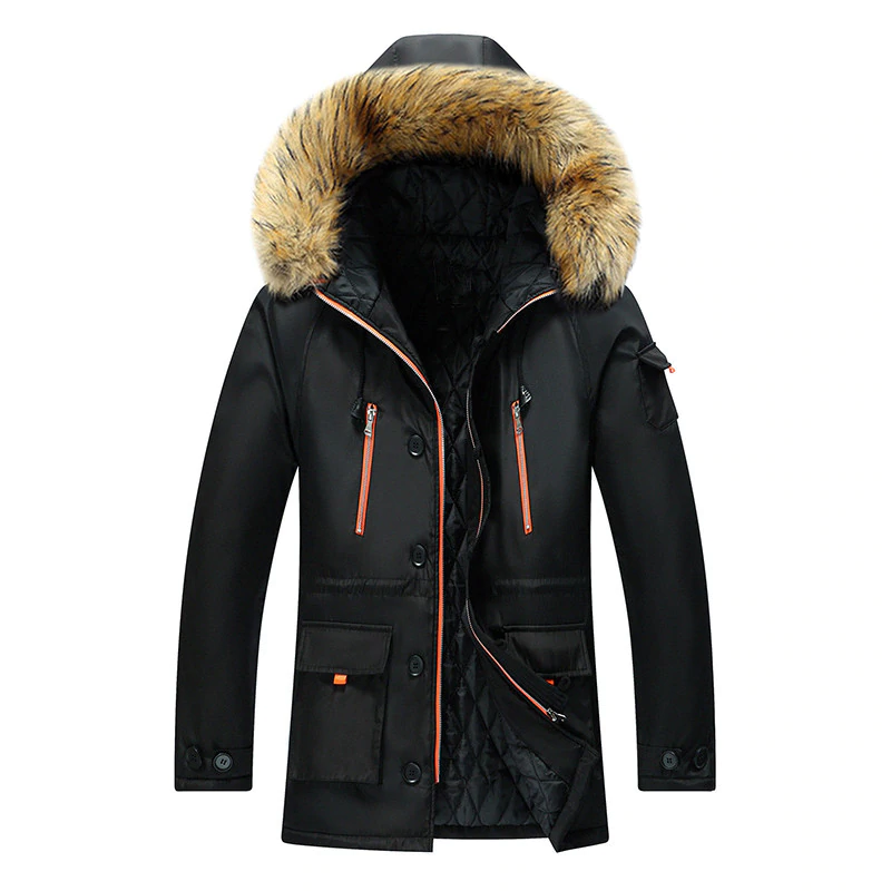 Hot Mens Parka Coats Men Winter Warm Hooded - FleetCart